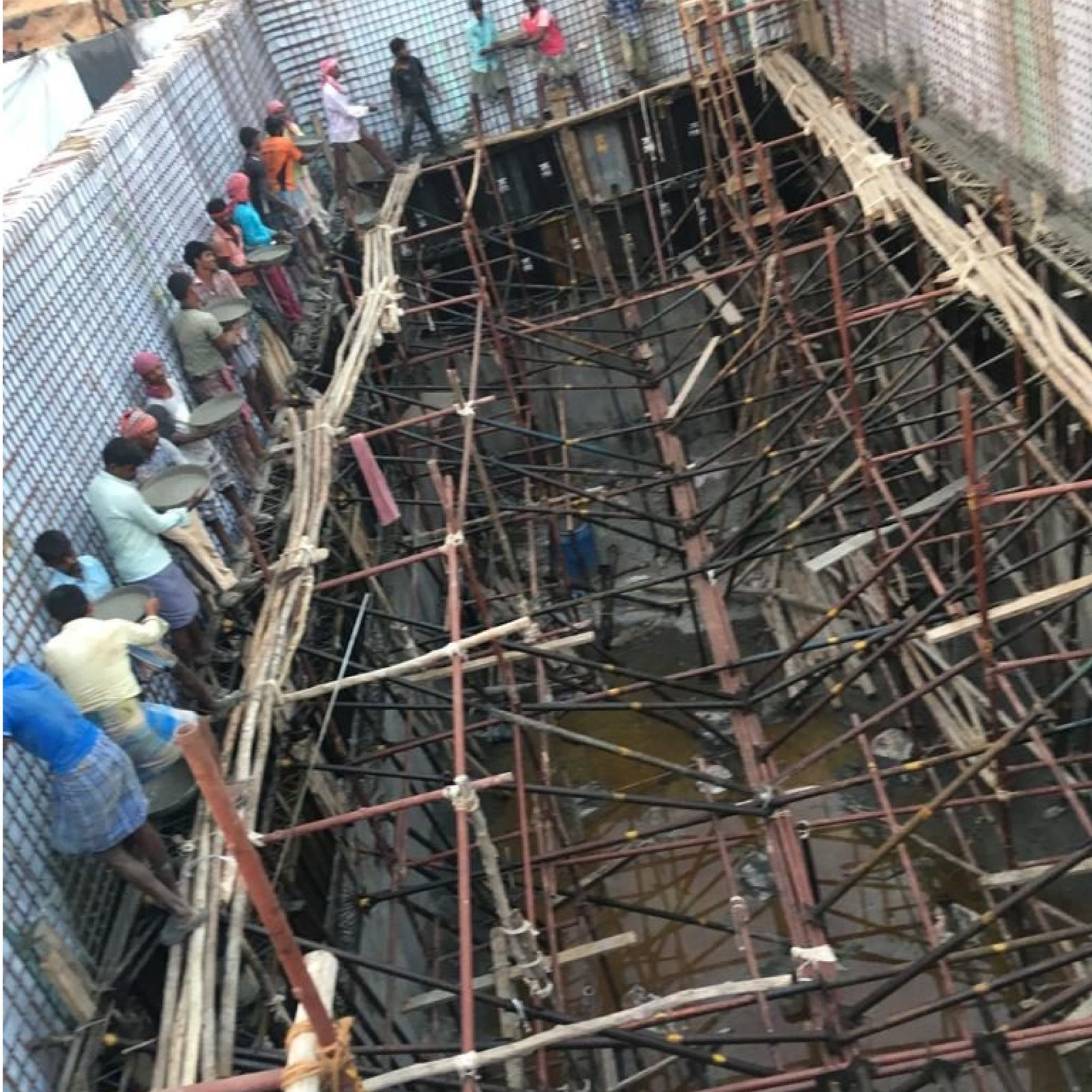CG Constructions crew on a deep RCC structure